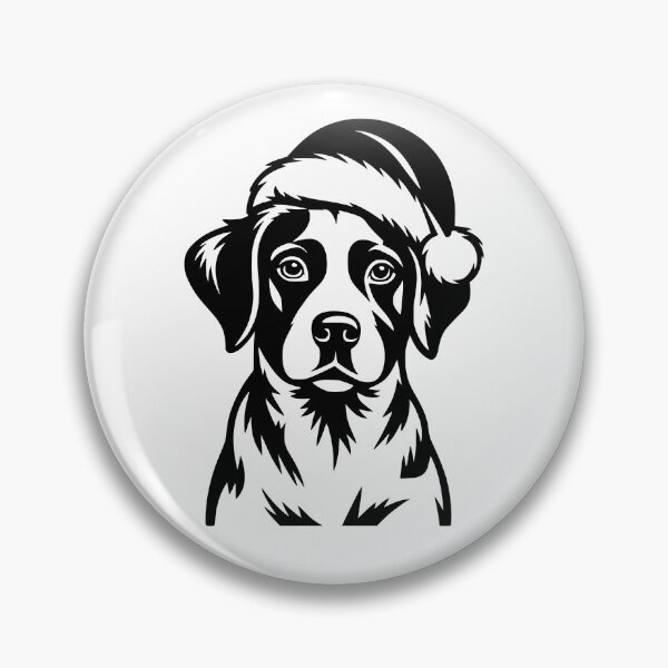 Item preview, Brittany Dog in Santa Hat designed and sold by theartfulaspie.