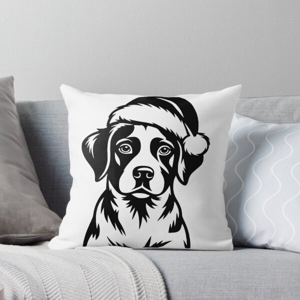 Item preview, Brittany Dog in Santa Hat designed and sold by theartfulaspie.
