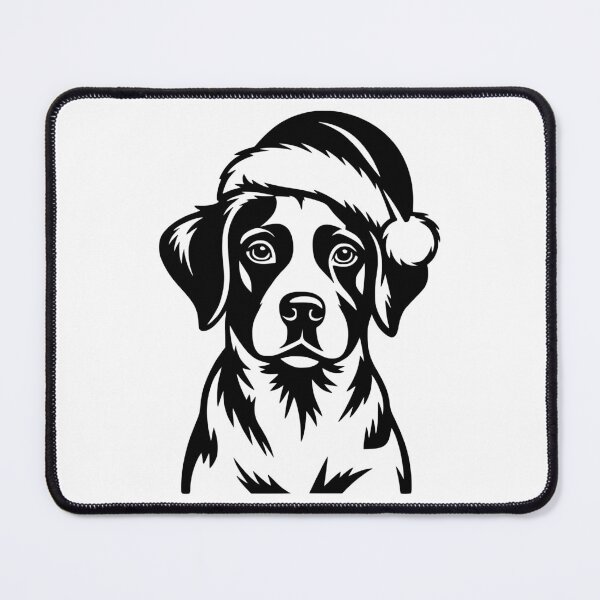Item preview, Brittany Dog in Santa Hat designed and sold by theartfulaspie.
