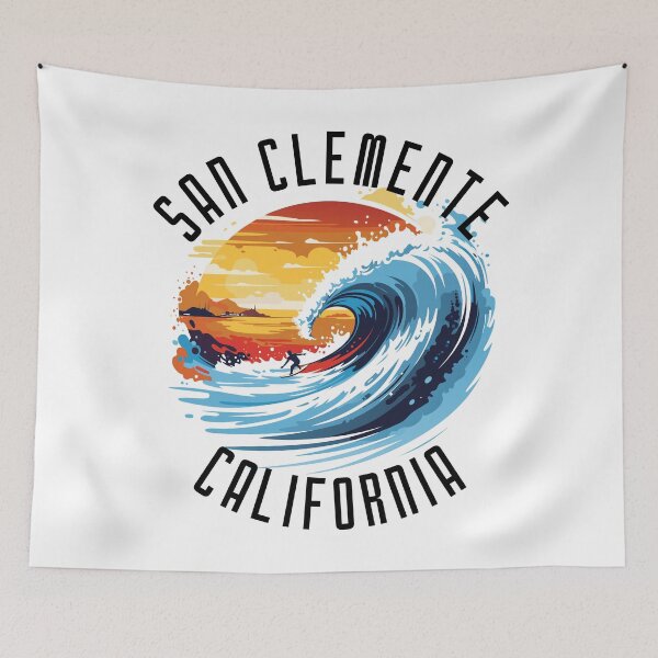 Item preview, San Clemente - California (with Black Lettering) designed and sold by VelvetRoom.