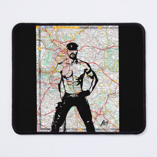 Item preview, Muscled leather Gay Master Map Art By NLMKArtStudio designed and sold by NLMKArtStudio.