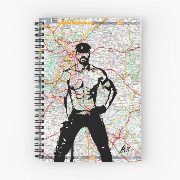 Item preview, Muscled leather Gay Master Map Art By NLMKArtStudio designed and sold by NLMKArtStudio.