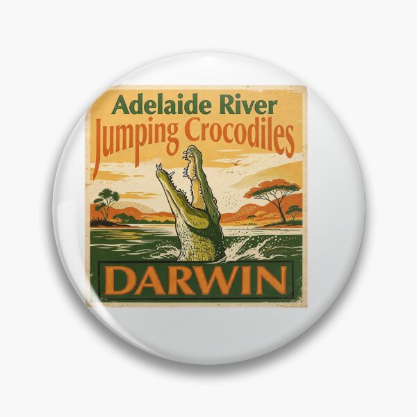 Item preview, Vintage Jumping Crocodile  designed and sold by Shifty-Gnome.