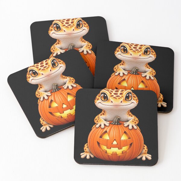 Item preview, Gecko Lizard Funny Jack O Lantern Pumpkin Halloween designed and sold by T9AXER.