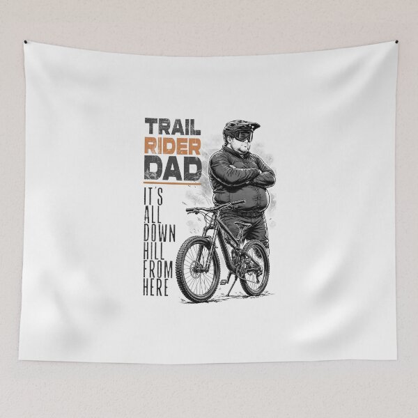 Item preview, Downhill MTB dad – a design for dads who are fans of downhill mountain biking. designed and sold by UrbanTRIP.