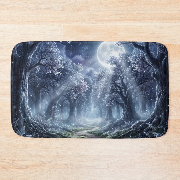 Item preview, Silver Moon Forest | Enchanted Night Landscape designed and sold by JonelleTshirts.