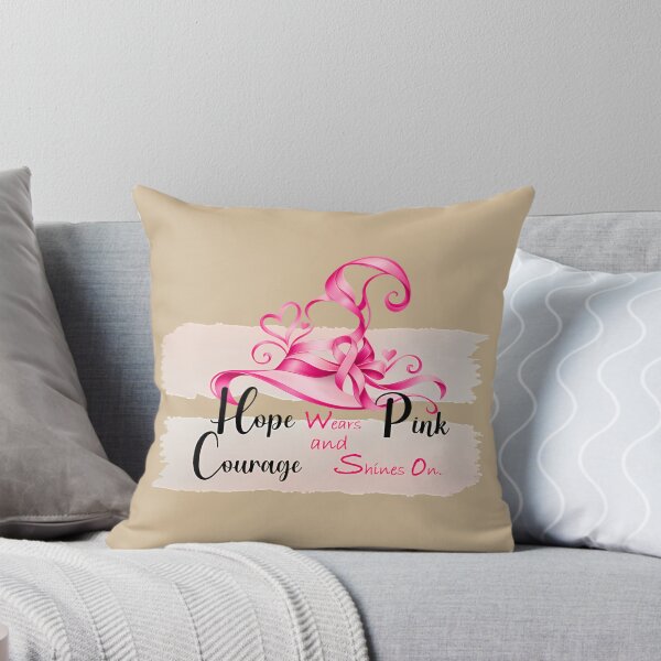 Item preview, Hope Wears Pink and Courage Shines On Breast Cancer Awareness designed and sold by azultekhelet.