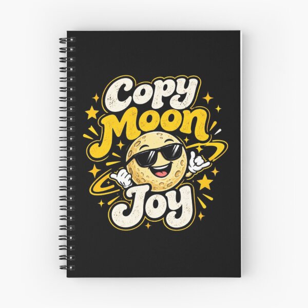 Item preview, Copy Moon Joy – Cute Smiling Moon Retro Space Art designed and sold by Obinne.