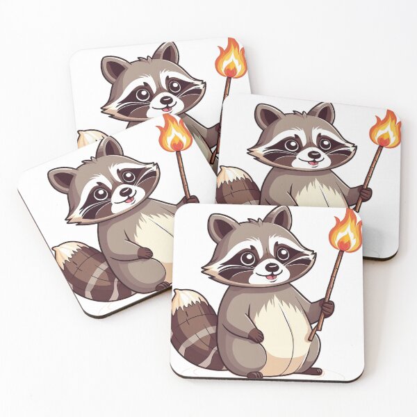 Item preview, Happy Camper Raccoon designed and sold by LunarEcl1ps3.