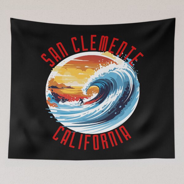 Item preview, San Clemente - California (with Red Lettering) designed and sold by VelvetRoom.