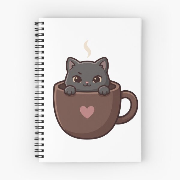 Item preview, Black Cat Peeking From Coffee Mug Design designed and sold by PinkyDona.