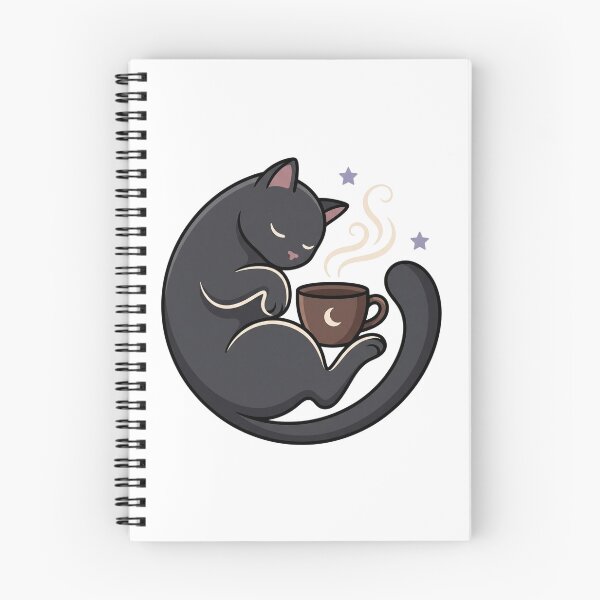 Item preview, Black Cat Moon and Espresso Cozy Design designed and sold by PinkyDona.