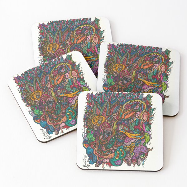 Item preview, Vibrant, surreal, abstract character art work designed and sold by JiggyJarr.