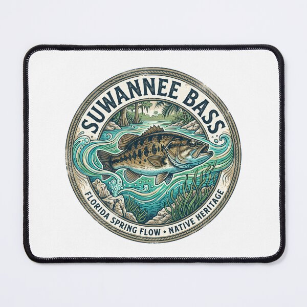 Item preview, Vintage Suwannee Bass Florida Spring Flow Emblem designed and sold by NobleCast .