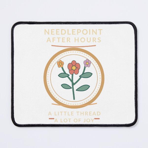Item preview, Needlepoint After Hours Floral Stitching Club Shirt designed and sold by Gifts0.