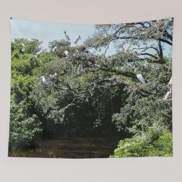 Item preview, Egret Community Over the Lake  designed and sold by heatherfriedman.