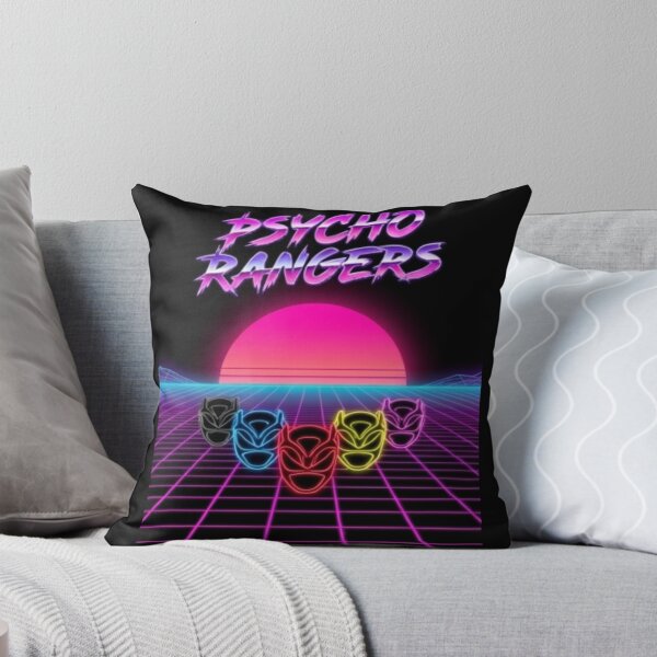 Item preview, Psycho Rangers Retro Synthwave Neon Grid  designed and sold by clc7000.