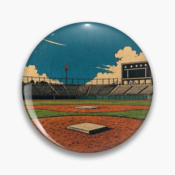 Item preview, Retro Baseball Field View designed and sold by BlueBerry45.