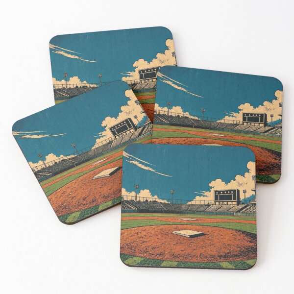 Item preview, Retro Baseball Field View designed and sold by BlueBerry45.