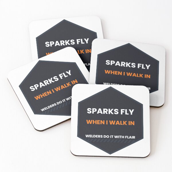 Item preview, Sparks Fly When I Walk In Funny Welder designed and sold by BigMachineprint.