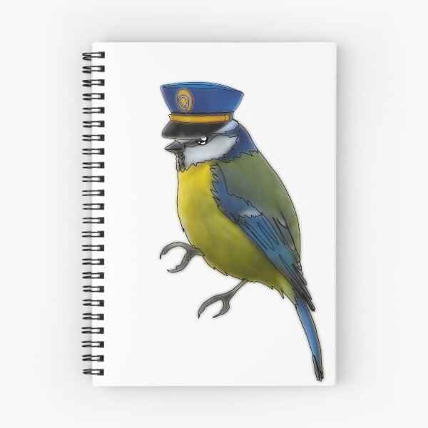 Item preview, Tim the tit bird in police hat- animalzinhats designed and sold by Ashley’sAnimalz.