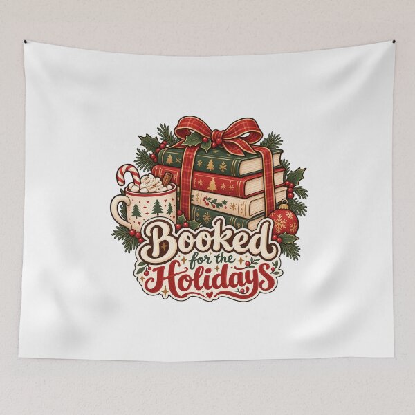 Item preview, Booked for the Holidays – Cozy Christmas Books designed and sold by ifyoufeellike.