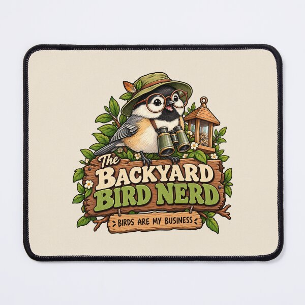 Item preview, The Backyard Bird Nerd – Funny Birdwatcher Design designed and sold by DIB Designs – Express Your Style.