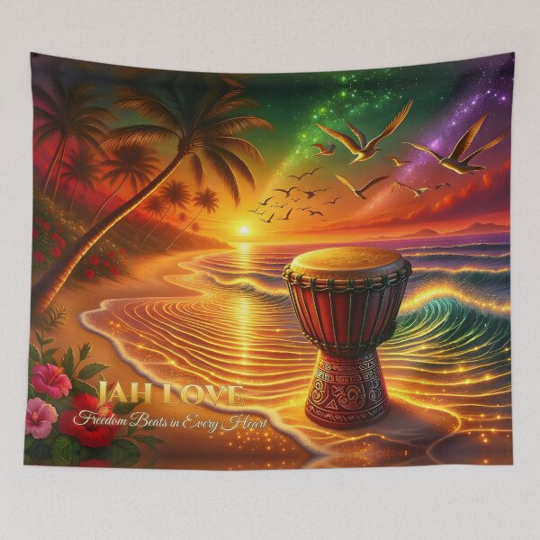 Item preview, Jah Love – Freedom Beats in Every Heart designed and sold by Hawaii26.