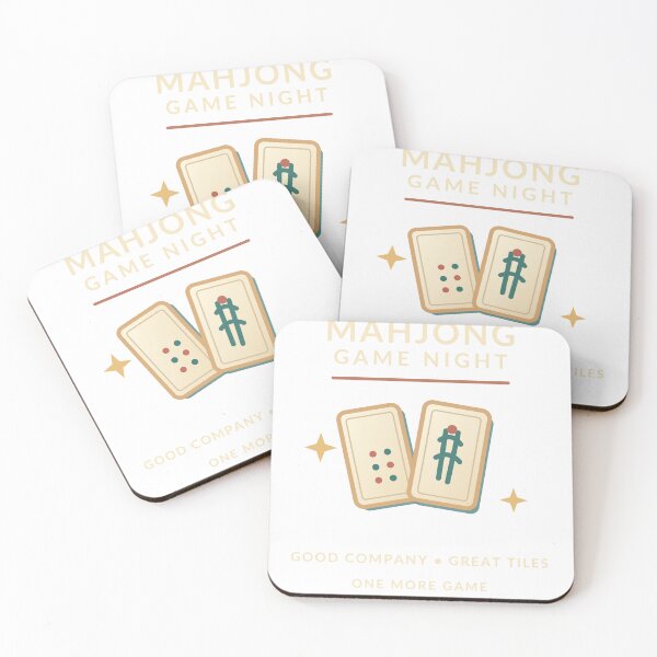 Item preview, Mahjong Game Night Retro Tiles and Tea Shirt designed and sold by Gifts0.
