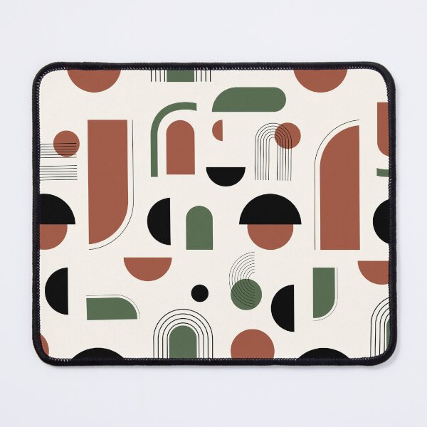 Item preview, Organic Abstract Geometric Art in Olive Green and Rust designed and sold by Specialdesign10.