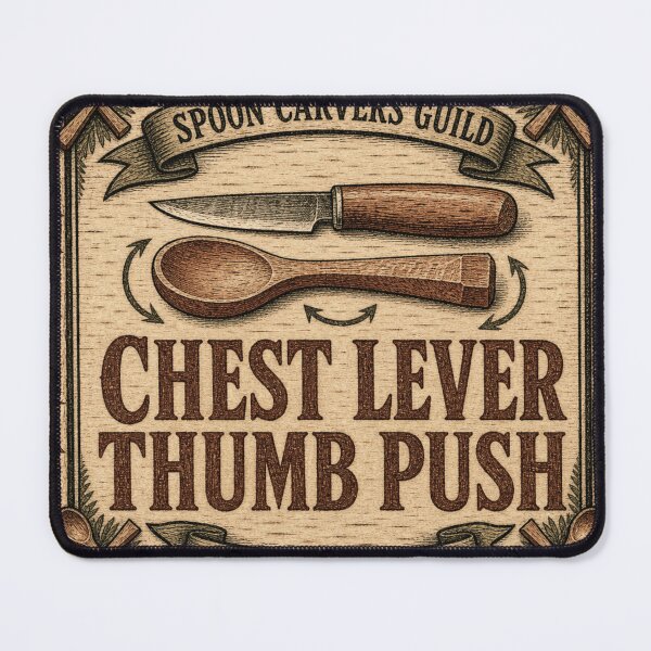 Item preview, Chest Lever Thumb Push Sloyd Knife Grips designed and sold by BoosterShop.