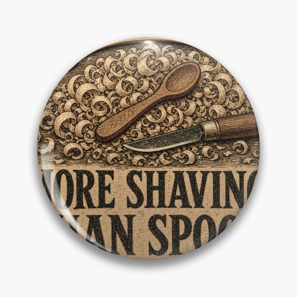 Artikelvorschau, More Shavings Than Spoons Löffelschnitzen Humor entworfen und verkauft von BoosterShop.