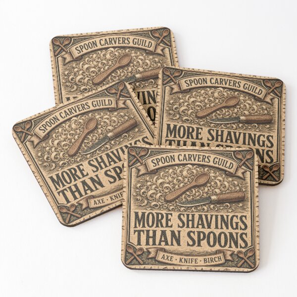 Item preview, More Shavings Than Spoons Spoon Carving Humor designed and sold by BoosterShop.
