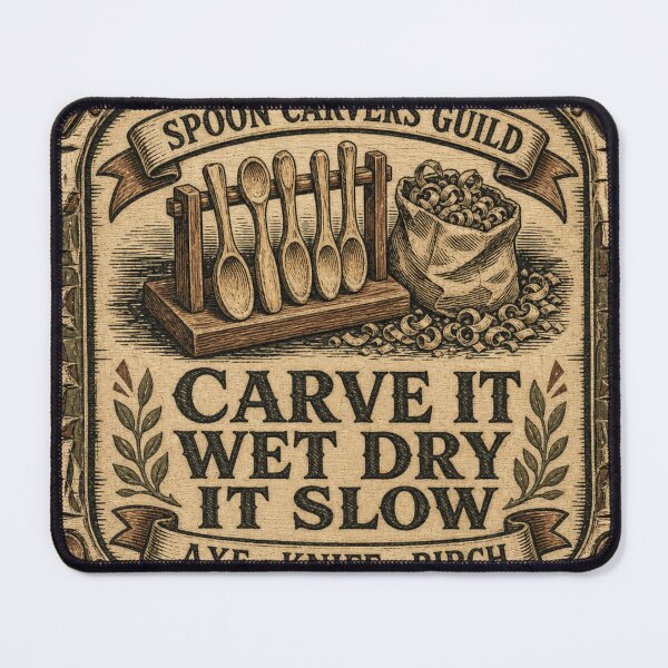 Item preview, Carve It Wet Dry It Slow Spoon Carver Gift designed and sold by BoosterShop.