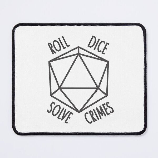 Item preview, Roll Dice Solve Crimes - Geometric Dice Design designed and sold by ttrpgist.