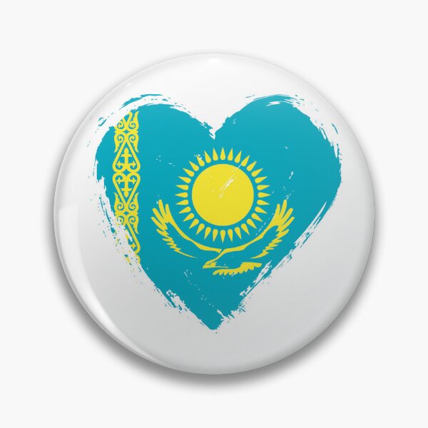 Item preview, Distressed Kazakhstan Flag Heart KZ designed and sold by shitpostee.