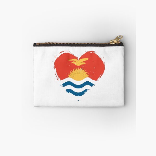Item preview, Distressed Kiribati Flag Heart KI designed and sold by shitpostee.