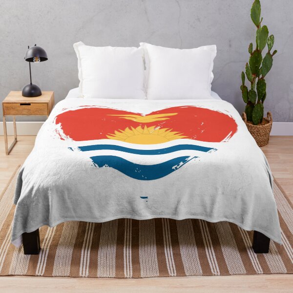 Item preview, Distressed Kiribati Flag Heart KI designed and sold by shitpostee.