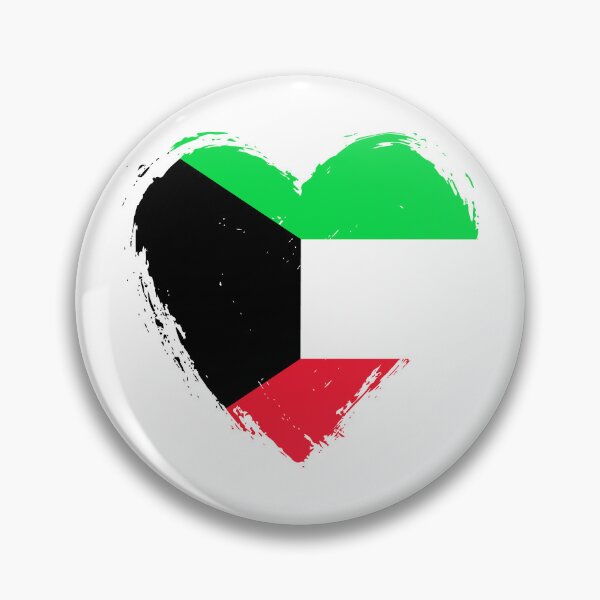 Item preview, Distressed Kuwait Flag Heart KW designed and sold by shitpostee.