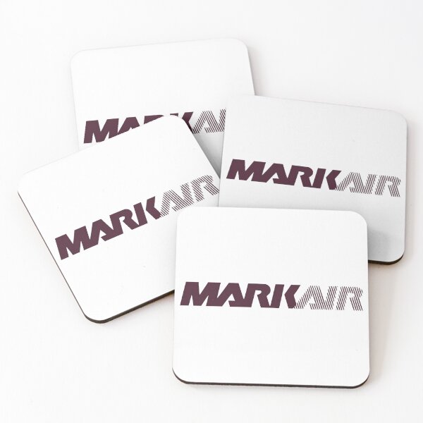 Item preview, MarkAir Alaska Airline Logo with Striped Burgundy Lettering designed and sold by ponstreetphoto.