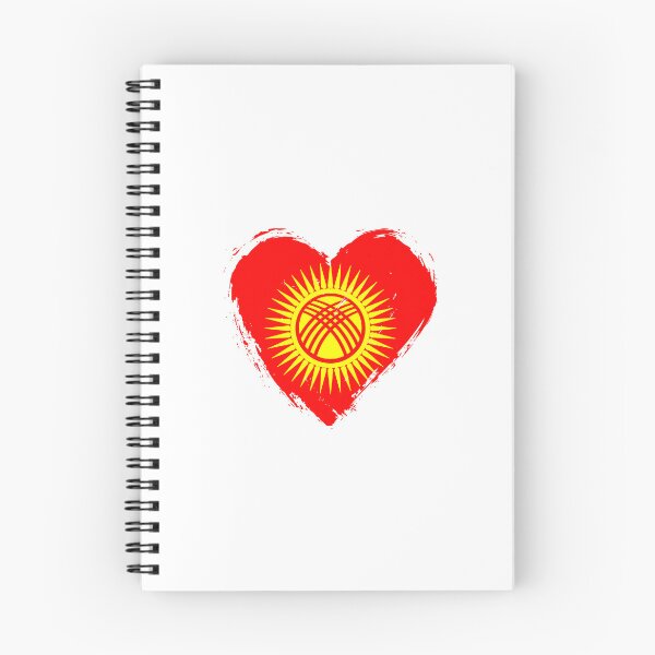Item preview, Distressed Kyrgyzstan Flag Heart KG designed and sold by shitpostee.