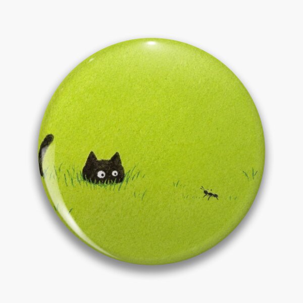 Item preview, Hidden Hunter — Black Cat Stalking in the Grass designed and sold by Weichen-Z.