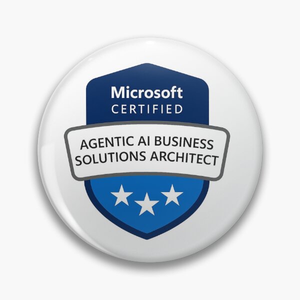 Item preview, AGENTIC AI BUSINESS SOLUTION ARCHITECT (AI-100) designed and sold by oceanicfaded.