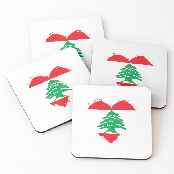 Item preview, Distressed Lebanon Flag Heart LB designed and sold by shitpostee.