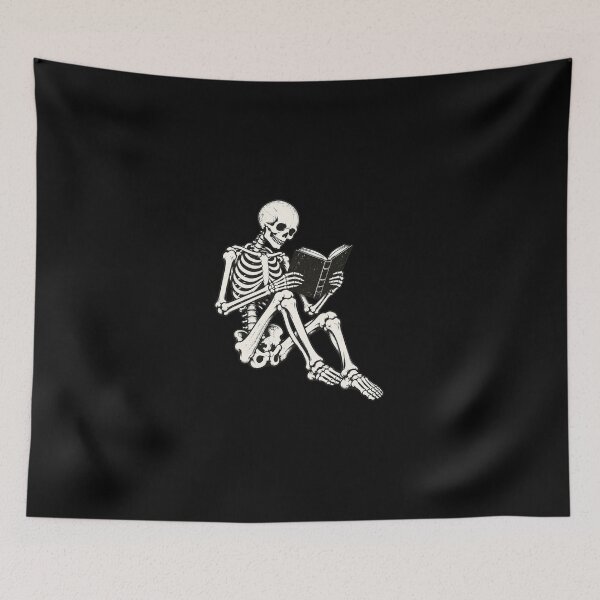 Item preview, Skeleton reading book designed and sold by Judestudio.