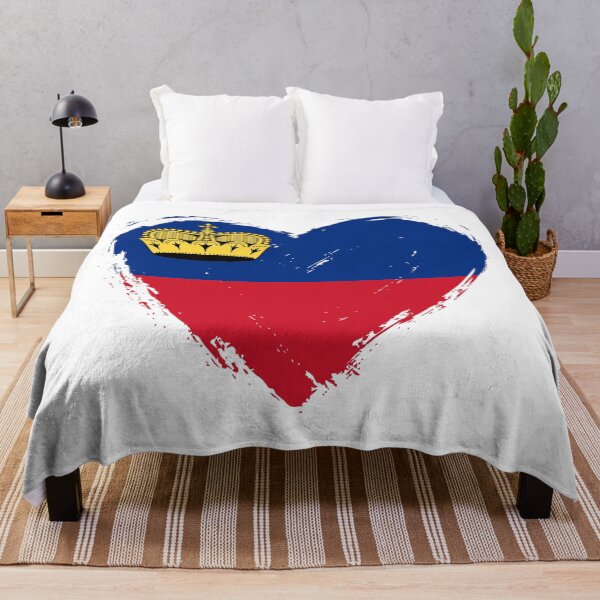 Item preview, Distressed Liechtenstein Flag Heart LI designed and sold by shitpostee.