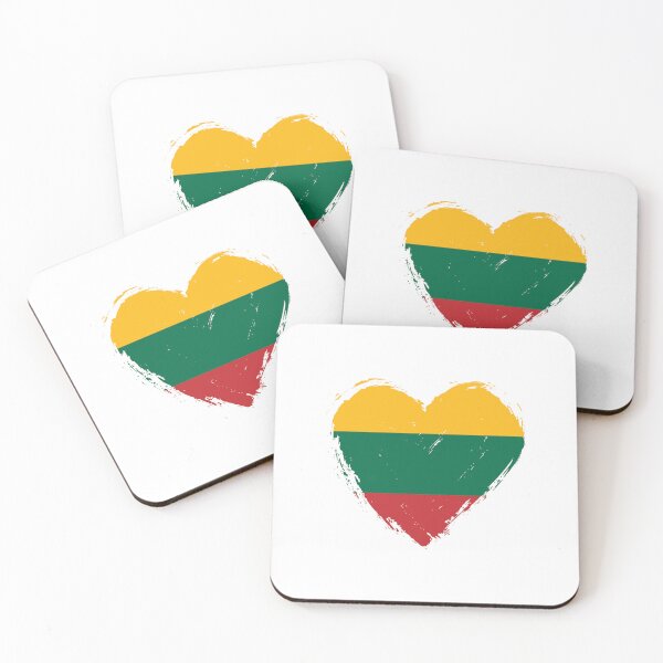 Item preview, Distressed Lithuania Flag Heart LT designed and sold by shitpostee.