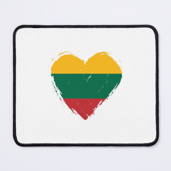 Item preview, Distressed Lithuania Flag Heart LT designed and sold by shitpostee.