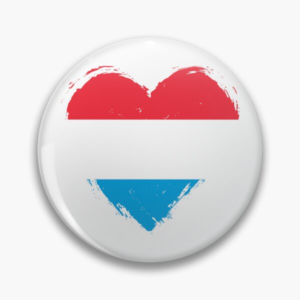 Item preview, Distressed Luxembourg Flag Heart LU designed and sold by shitpostee.