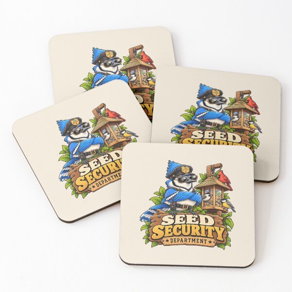 Item preview, Seed Security Department – Funny Blue Jay Birdwatching Design designed and sold by DIB Designs – Express Your Style.